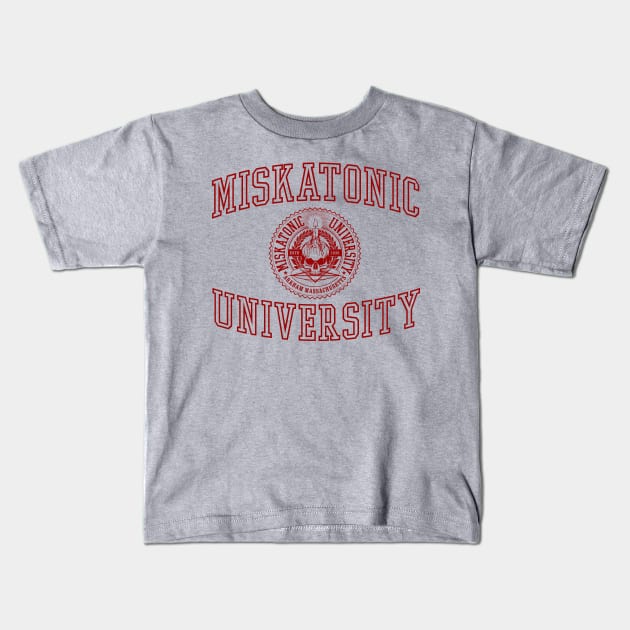 Miskatonic University Kids T-Shirt by MindsparkCreative